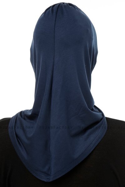 Isra Cross - Marinblå One-Piece Viskos Hijab