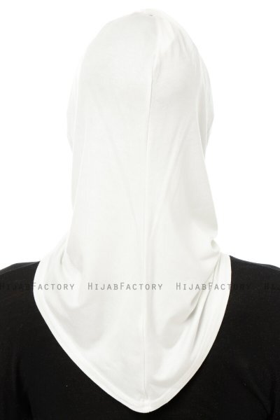 Isra Cross - Creme One-Piece Viskos Hijab