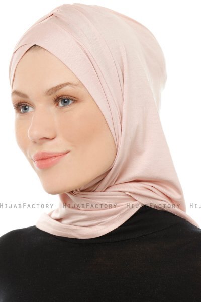 Isra Cross - Gammelrosa One-Piece Viskos Hijab