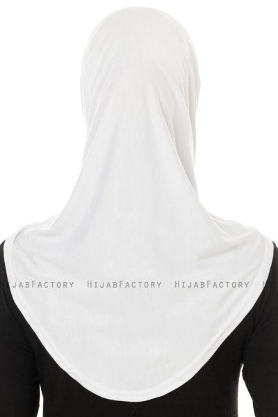 Hanfendy Plain Logo - Vit One-Piece Hijab