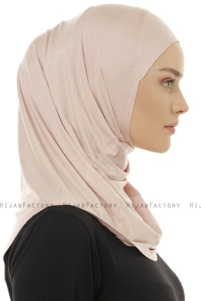 Hanfendy Plain Logo - Gammelrosa One-Piece Hijab