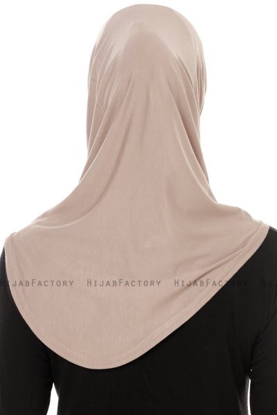 Hanfendy Plain Logo - Stengrå One-Piece Hijab