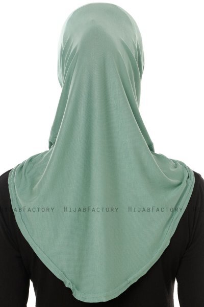 Hanfendy Plain Logo - Grön One-Piece Hijab