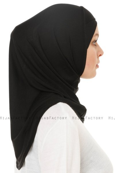 Hanfendy Cross Logo - Svart One-Piece Hijab