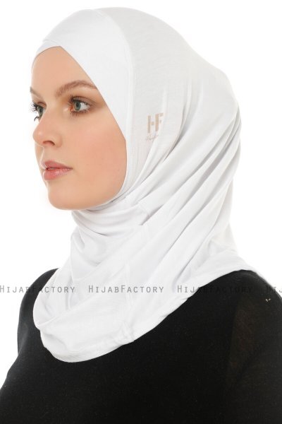 Hanfendy Cross Logo - Vit One-Piece Hijab