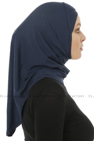 Hanfendy Cross Logo - Marinblå One-Piece Hijab
