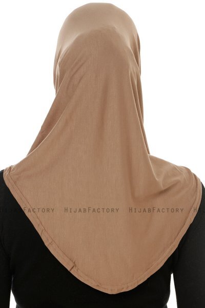 Hanfendy Cross Logo - Mörk Taupe One-Piece Hijab