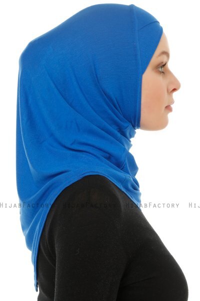 Hanfendy Cross Logo - Blå One-Piece Hijab