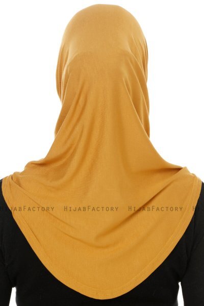 Hanfendy Cross Logo - Senapsgul One-Piece Hijab