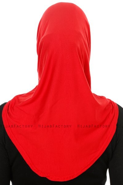 Hanfendy Cross Logo - Röd One-Piece Hijab