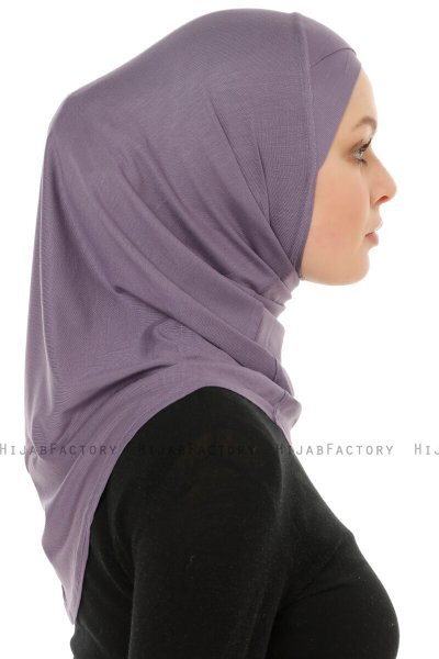 Hanfendy Cross Logo - Mörklila One-Piece Hijab