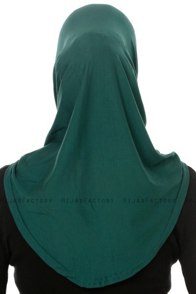 Hanfendy Cross Logo - Mörkgrön One-Piece Hijab