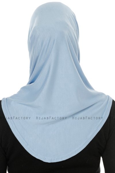 Hanfendy Cross Logo - Ljusblå One-Piece Hijab