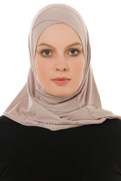 Hanfendy Cross Logo - Stengrå One-Piece Hijab