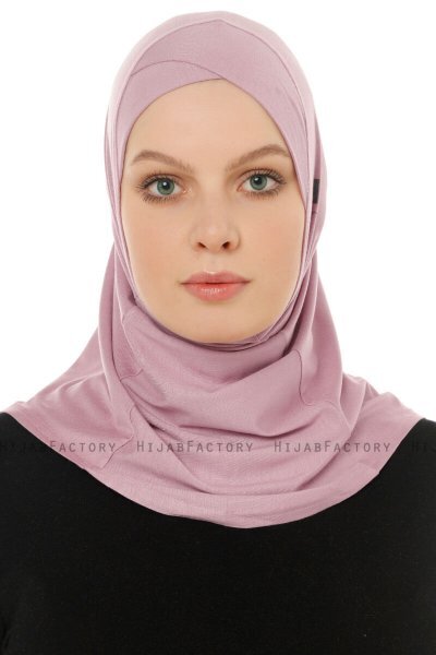 Hanfendy Cross Logo - Lila One-Piece Hijab