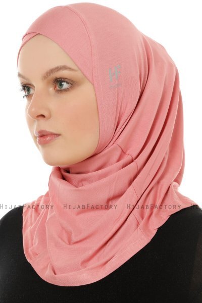 Hanfendy Cross Logo - Mörkrosa One-Piece Hijab