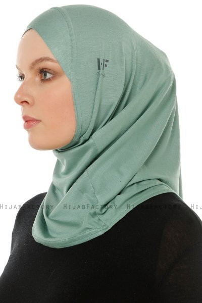 Hanfendy Cross Logo - Grön One-Piece Hijab