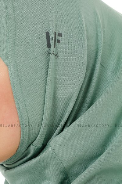 Hanfendy Cross Logo - Grön One-Piece Hijab