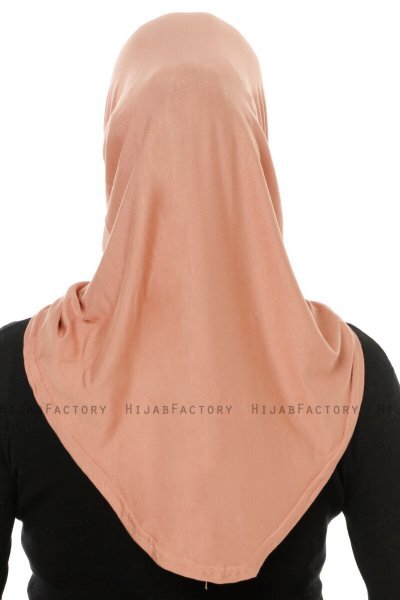 Hanfendy Cross Logo - Peanut One-Piece Hijab