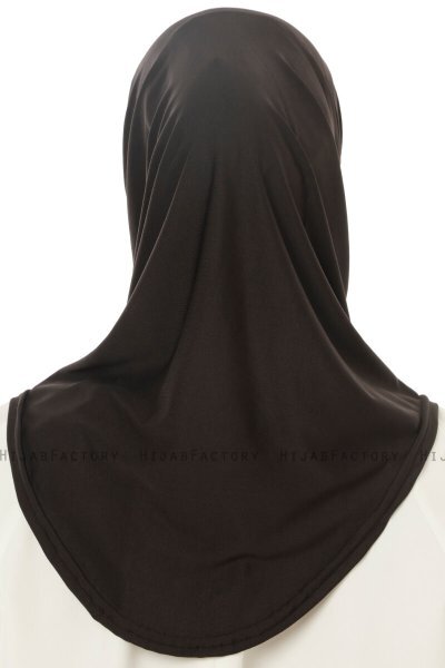 Micro Plain - Svart One-Piece Hijab