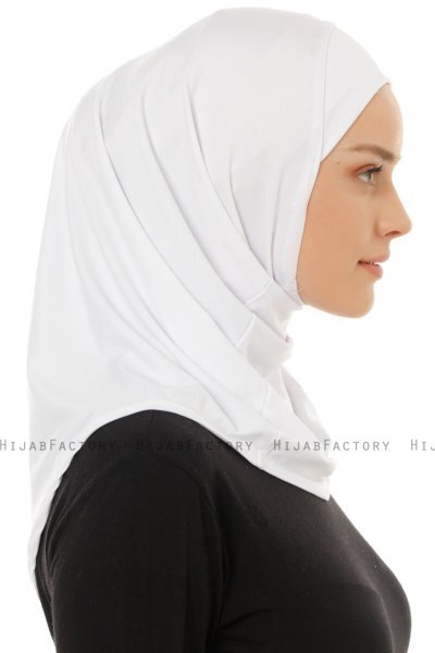 Micro Plain - Vit One-Piece Hijab