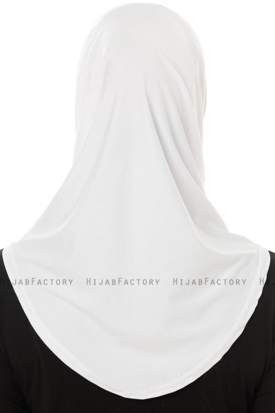 Micro Plain - Vit One-Piece Hijab