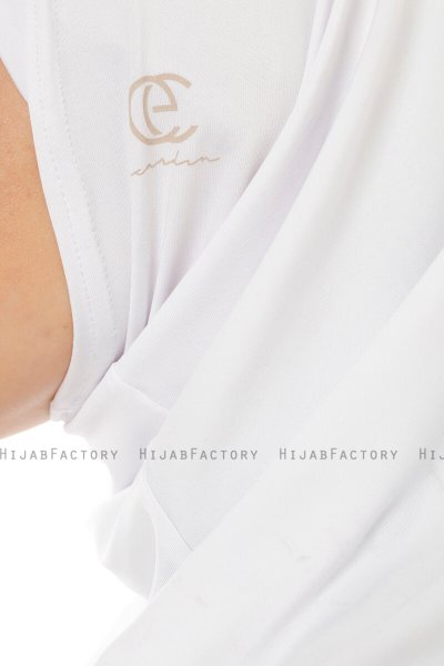 Micro Plain - Vit One-Piece Hijab