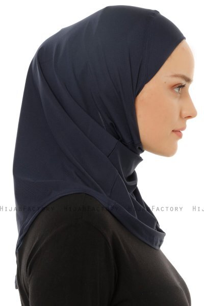 Micro Plain - Marinblå One-Piece Hijab