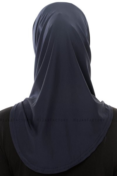 Micro Plain - Marinblå One-Piece Hijab