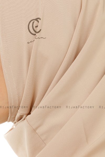 Micro Plain - Ljus Taupe One-Piece Hijab