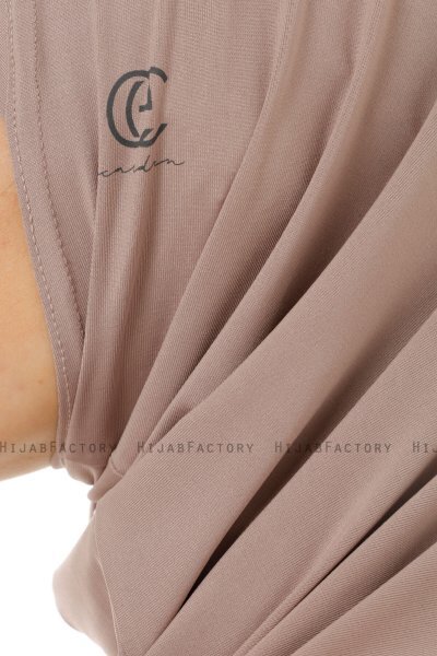 Micro Plain - Stengrå One-Piece Hijab