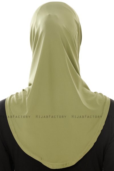 Micro Plain - Olivgrön One-Piece Hijab