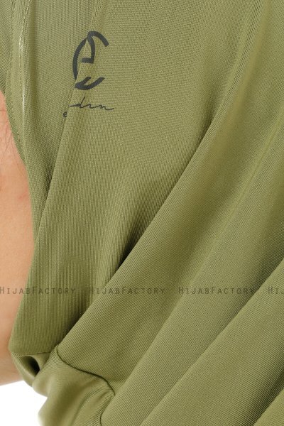 Micro Plain - Olivgrön One-Piece Hijab