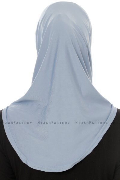 Micro Plain - Ljusblå One-Piece Hijab