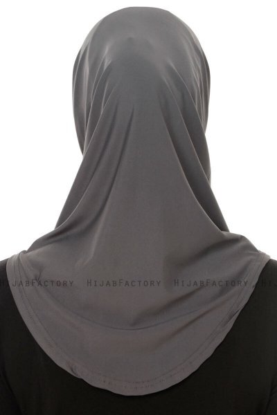 Micro Plain - Antracit One-Piece Hijab