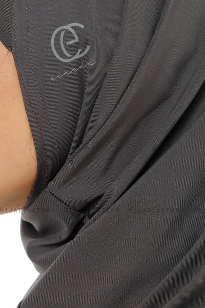 Micro Plain - Antracit One-Piece Hijab