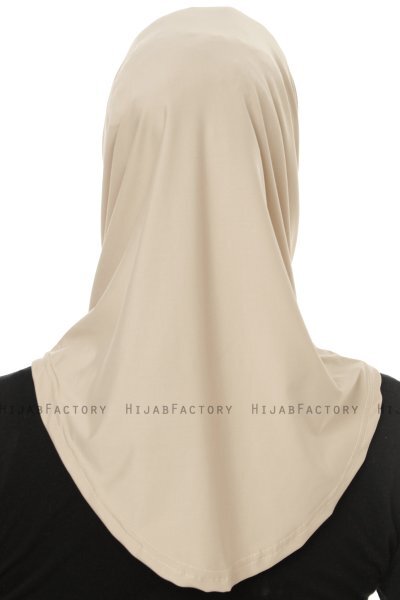 Micro Cross - Ljus Taupe One-Piece Hijab