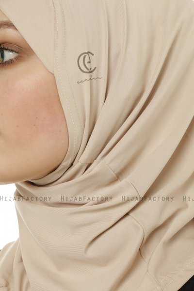 Micro Cross - Ljus Taupe One-Piece Hijab