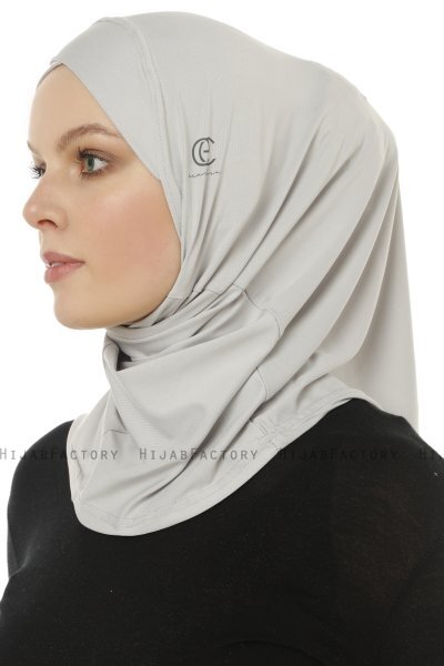 Micro Cross - Ljusgrå One-Piece Hijab