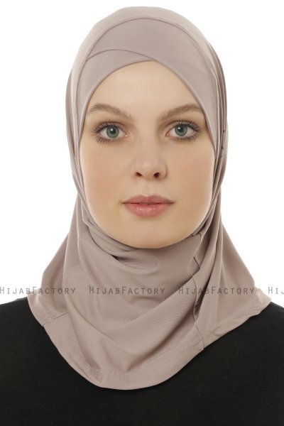 Micro Cross - Stengrå One-Piece Hijab