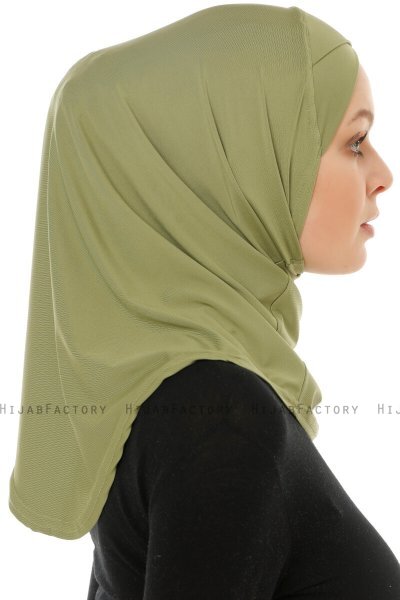 Micro Cross - Olivgrön One-Piece Hijab