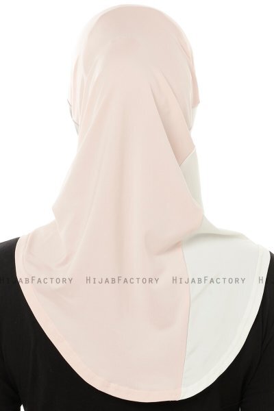 Esin - Gammelrosa & Ljusgrå & Creme One-Piece Hijab
