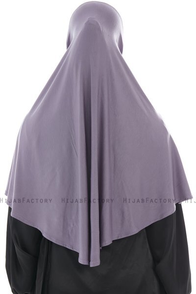 Ajda - Mörklila Hijab Med Dragkedja