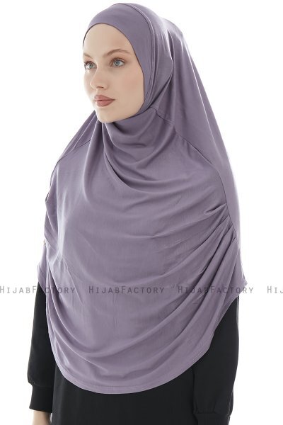 Roxelana - Mörklila Lång Al Amira Hijab