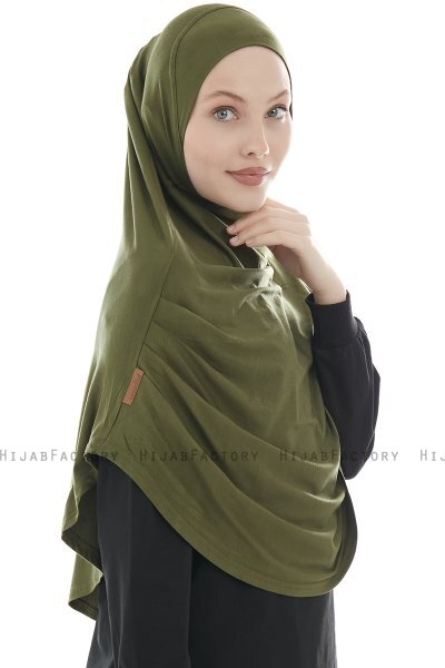 Roxelana - Khaki Lång Al Amira Hijab