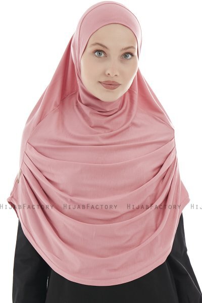 Roxelana - Mörkrosa Lång Al Amira Hijab