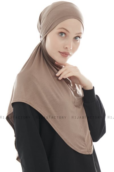 Sefa - Mörk Taupe One-Piece Al Amira Hijab
