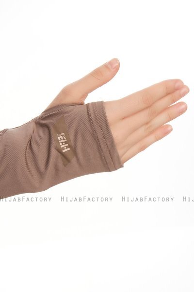 Azize - Mörk Taupe Pro Scarf Sport Hijab Set