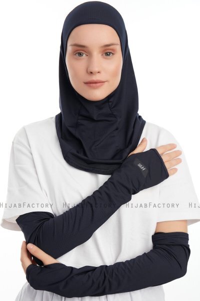 Bayda - Marinblå Pro Sport Hijab Set