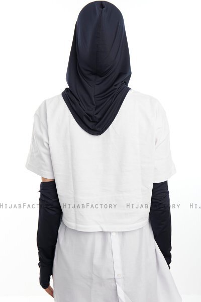 Bayda - Marinblå Pro Sport Hijab Set